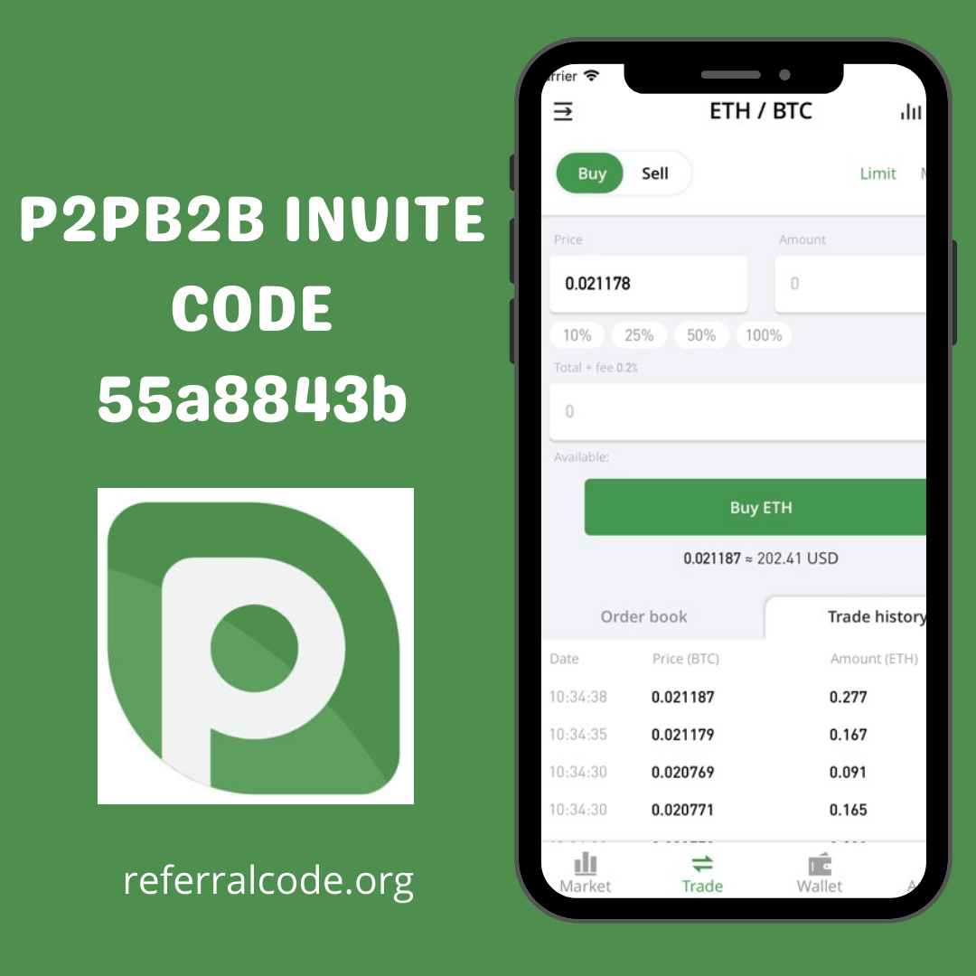 P2PB2B Referral code 55a8843b | Get 15% Cashback as bonus for new users -  Referral Codes, Cashbacks and promo codes